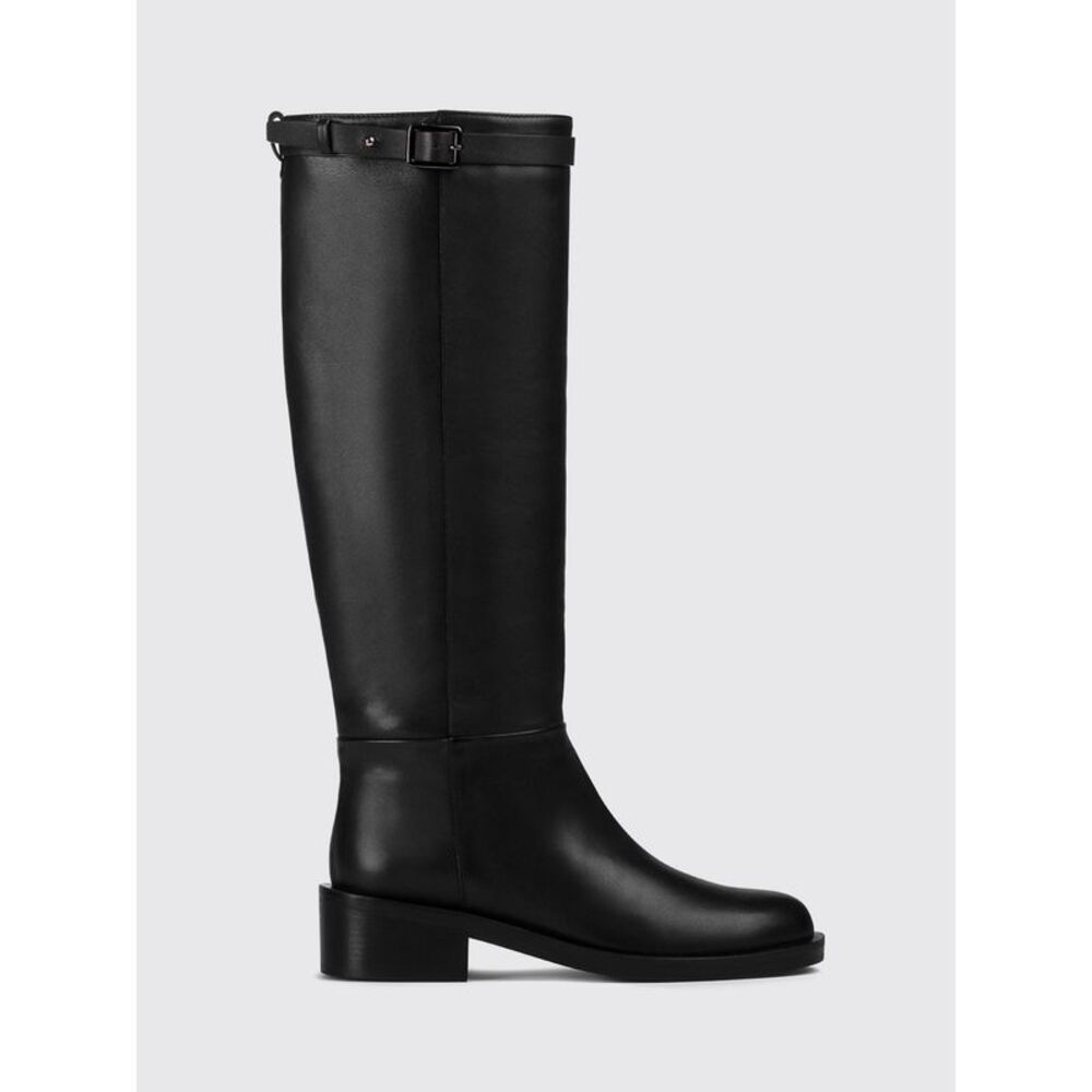 Doucal's Women Smooth Calfskin Knee-High Boots Doucal's With Side Zip